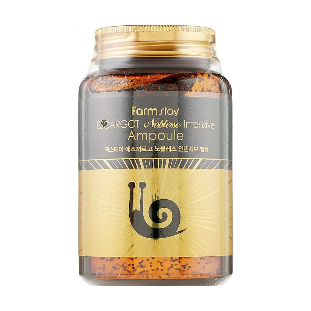 Багатофункціональна сироватка для обличчя FarmStay Escargot Noblesse Intensive Ampoule з екстрактом королівського равлика, 250 мл