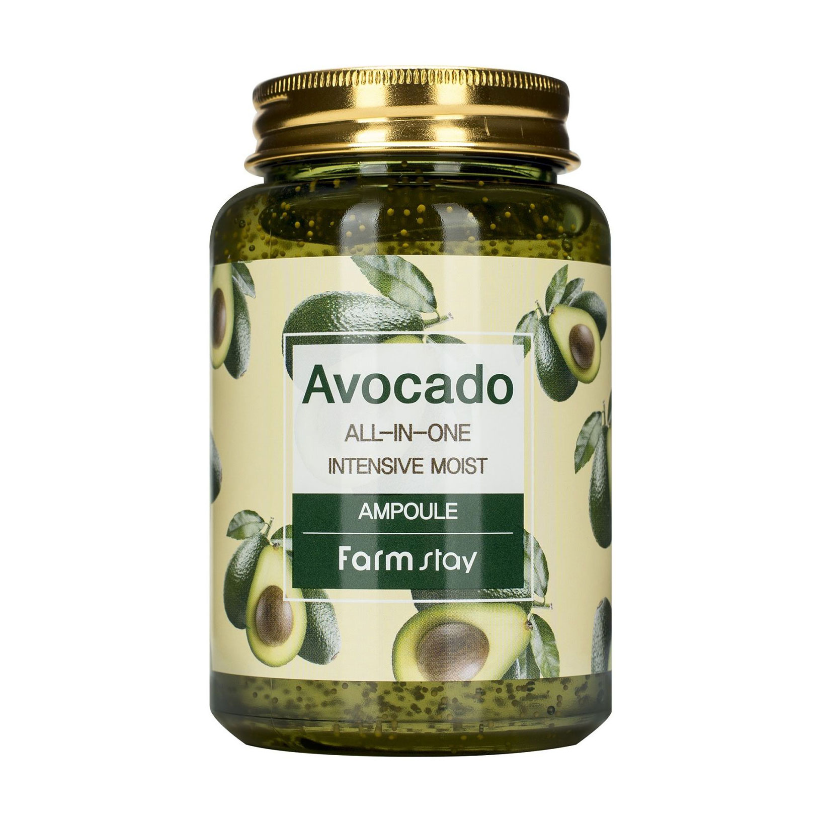 Багатофункціональна сироватка для обличчя FarmStay Avocado All-In-One Intensive Moist Ampoule з екстрактом авокадо, 250 мл